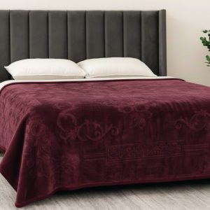 Mink Blanket - Maroon