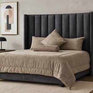 Jacquard Milky Velvet - Stone