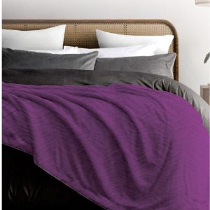 Sherpa Throw Purple