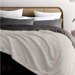 Sherpa Throw Silver Grey